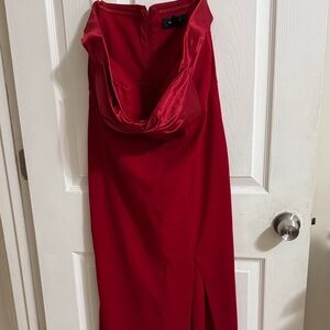 R&M Richards Strapless Red Dress